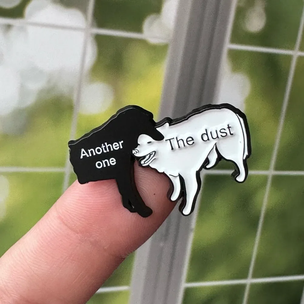 Another One Bites The Dust Dogs Enamel Pin/ Brooch Lapel